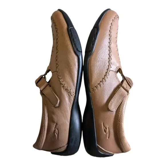 Dr. Scholls Womens  E1P-2X Size 7.5 M Brown  Leather Slip On Comfort Loafers - Picture 6 of 10